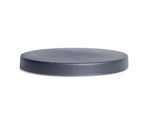 UniFramPro Round Rolling Plant Caddy with Hidden Universal Castors, Slimline Indoor/Outdoor Plant Dolly, Minimalistic Modern Design (11.4" Anthracite Gray)