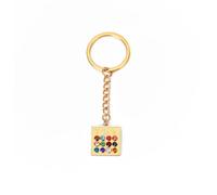 UNIFT 12 Tribes Of Israel Breastplate Keychain for Women Men Stainless Steel Hebrew Inscription Judaism Israel Multicolor Birthstone Keychain Judaic Amulet (gold), Silver, One size