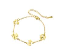 UNIFT African Adinkra Symbol Charm Bracelet for Women Stainless Steel Adjustable Chain Bracelet with Traditional Ghanaian Symbols Cultural Ethnic Heritage Jewelry, One Size, Stainless Steel, no