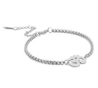 UNIFT Aum Om Ohm Sanskrit Symbol Bracelet For Women,Hindu Spiritual Harmony Amulet Stainless Steel Yoga Charm Cuff Bracelet Jewelry Accessory (silver 1)