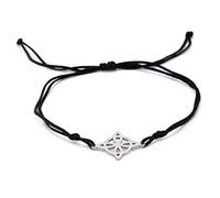 UNIFT Bracelet For Women Celtic Witch's Knot Magic Layered Bracelet Stainless Steel Charm Mystic Double Rope Bracelets Celtic Jewelry (silver, Stainless Steel)