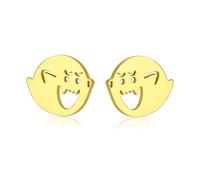UNIFT Ghost Stud Earrings for Women Stainless Steel Spooky Cute Halloween Earrings for Daily Party, One Size, Stainless Steel, No Gemstone