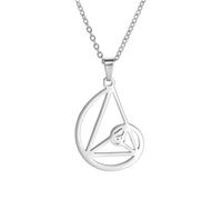 UNIFT Golden Ratio Necklaces for Women Men Stainless Steel Sacred Geometry Fibonacci Spiral Numbers Golden Ratio Pendant Necklace Science Jewelry Math Lover Architects Gifts (silver)