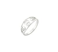 UNIFT Peace Sign Ring for Women Men Stainless Steel Hippie Style World Peace Symbol Ring 1960s 1970s Peace Symbol Jewelry Party Accessories (silver, 10)
