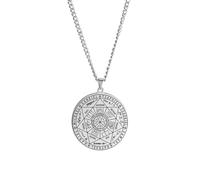 UNIFT Seals of the Seven Archangels Necklace Keychain For Men Women Stainless Steel Solomon St. Michael 7 Archangels Necklace Keychain Amulet Jewerly (Silver 1)