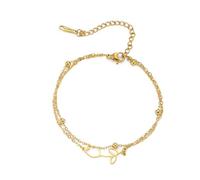 UNIFT Tulip Charm Bracelet for Women Stainless Steel Dainty Elegant Tulip Flower Bracelets Tulip Jewelry Mother's Day Gifts (gold 1)