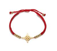 UNIFT Witches Knot Bracelet For Women Men Stainless Steel Magic Witchcraft Witch's Knot With a Bead Colorful Weave Adjustable Wiccan Jewelry (gold-R-1)