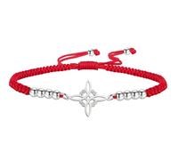 UNIFT Witches Knot Bracelet For Women Men Stainless Steel Magic Witchcraft Witch's Knot With a Bead Colorful Weave Adjustable Wiccan Jewelry (silver-R 1)