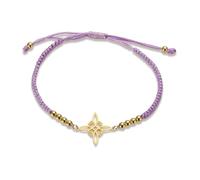 UNIFT Witches Knot Bracelet For Women Men Stainless Steel Magic Witchcraft Witch's Knot With a Bead Colorful Weave Adjustable Wiccan Jewelry (gold-P-1)