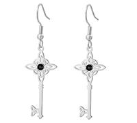 UNIFT Witches Knot Key Earring for Women Stainless Steel Witchy Magic Knot Pendant Celtic Witchcraft Jewelry Amulet Gifts, One Size, Stainless Steel, No Gemstone