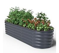 UNIGARDIA Metal Raised Bed 200 x 60 x 43 cm - Modular 6-in-1 Raised Bed Kit - Rustproof Raised Beds for Garden Made of Premium Zn-Al-Mg Steel - Min. 20 Years Life - 43 cm High Vegetable Bed