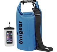 Unigear 5L/10L/20L/30L/40L Dry Bag Sack with Waterproof Phone Case and Long Adjustable Shoulder Strap for Boating, Kayaking, Fishing, Rafting, Swimming, Camping and Snowboarding (Sky Blue, 2L)