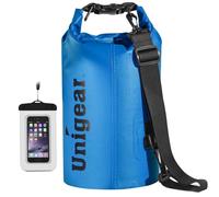 Unigear Dry Bag 2L/5L/10L/20L/30L/40L/55l Waterproof Dry Sack Roll Top with Phone Case and Long Adjustable Shoulder Strap for Boating/Kayaking/Fishing/Rafting/Swimming/Camping/Snowboarding