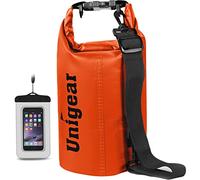 Unigear Dry Bag 2L/5L/10L/20L/30L/40L Waterproof Dry Sack Roll Top with Phone Case and Long Adjustable Shoulder Strap for Boating/Kayaking/Fishing/Rafting/Swimming/Camping/Snowboarding