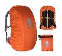 Unigear Rainproof Backpack Cover, 10-90L Waterproof Dustproof Durable Abrasion Resistant Protective Cover for Camping, Hiking, Travel, Cycling (Orange, M)
