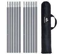 Unigear Tarp Poles telescopic set of 2, Aluminum pole for tarp, tent, awning, camping, adjustable from 40cm-240cm