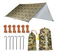 Unigear Tarp Rain Fly Tarp Waterproof Tent Cover Hiking Shelter Foldable Lightweight Waterproof for Camping and Protection Against Rain, Snow and Sun