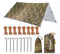 Unigear Tarp Rain Fly Tarp Waterproof Tent Cover Hiking Shelter Foldable Lightweight Waterproof for Camping and Protection Against Rain, Snow and Sun