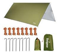 Unigear Tarp Rain Fly Tarp Waterproof Tent Cover Hiking Shelter Foldable Lightweight Waterproof for Camping and Protection Against Rain, Snow and Sun
