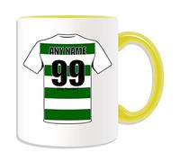 UNIGIFT Personalised Gift - Celtic Mug (Football Design Theme, Colour Options) - Any Name/Message on Your Unique Mug - The Hoops Celts Club