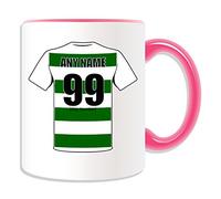 UNIGIFT Personalised Gift - Celtic Mug (Football Design Theme, Colour Options) - Any Name/Message on Your Unique Mug - The Hoops Celts Club