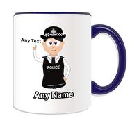 UNIGIFT Personalised Gift - (Chief) Superintendent Mug (Police Design Theme, Colour Options) - Any Name/Message on Your Unique - Super Supt SP CS - Dark/Black Hair Policewoman Hat Cap