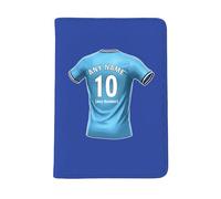 UNIGIFT Personalised Gift - Coventry Fan Blue Passport Holder Cover (Blue Football Jersey Design) Custom Name Message - West Midlands CV6 Club