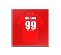 UNIGIFT Personalised Gift - Crewe Alexandra Square Glass Coaster (Football Club Design Theme, Colour Options) - Any Name/Message on Your Unique Mat Pad - The Railwaymen Alex