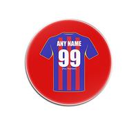 UNIGIFT Personalised Gift - Crystal Palace Round Gloss Hardboard Coaster (Football Club Design Theme, Colour Options) - Any Name/Message on Your Unique Mat Pad - The Eagles Glaziers
