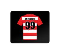 UNIGIFT Personalised Gift - Doncaster Rovers Mouse Mat (Football Club Design Theme, Colour Options) - Any Name/Message on Your Unique Pad MouseMat MousePad - The Rovers Vikings Donny