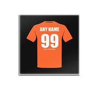 UNIGIFT Personalised Gift - Dundee United Square Glass Coaster (Football Club Design Theme, Colour Options) - Any Name/Message on Your Unique Mat Pad - The Terrors Arabs