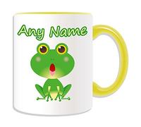 UNIGIFT Personalised Gift - Frog/Toad Mug (Animal Design Theme, Colour Options) - Any Name/Message on Your Unique Mug