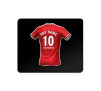 UNIGIFT Personalised Gift - Greenwich Borough Fan 5mm Black Mouse Pad (Red Football Jersey Design) Custom Name Mat - Southeast London SE7 Club