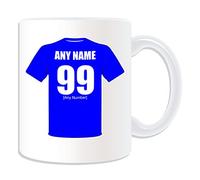 UNIGIFT Personalised Gift - Ipswich Mug (Football Design Theme, White) - Any Name/Message on Your Unique Mug - The Blues Tractor Boys Club
