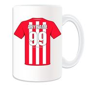 UNIGIFT Personalised Gift - LARGE Stoke Mug (Football Design Theme, White) - Any Name/Message on Your Unique Mug - The Potters City Club