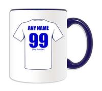 UNIGIFT Personalised Gift - Leeds Mug (Football Design Theme, Colour Options) - Any Name/Message on Your Unique Mug - The Whites Peacocks United Club