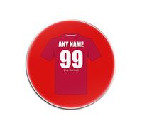 UNIGIFT Personalised Gift - Liverpool Glass Round Coasters (Football Club Design Theme, Colour Options) - Any Name/Message on Your Unique Mat Pad - The Reds Red Army