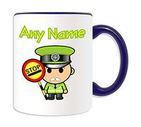 UNIGIFT Personalised Gift - Lollipop Man Mug (Career Design Theme, Colour Options) - Any Name/Message on Your Unique - School Crossing Patrols Old Traffic Stop Occupation