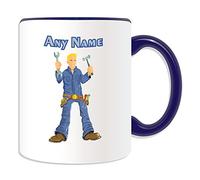 UNIGIFT Personalised Gift - Mechanic with Tools Mug (Career Design Theme, Colour Options) - Any Name/Message on Your Unique Mug - Engineer Garage Worker Staff Vehicle Car