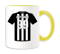 UNIGIFT Personalised Gift - Newcastle Mug (Football Design Theme, Colour Options) - Any Name/Message on Your Unique Mug - The Toon Geordies United Club