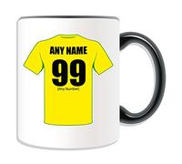 UNIGIFT Personalised Gift - Norwich City Mug (Football Design Theme, Colour Options) - Any Name/Message on Your Unique Mug - The Canaries Yellows Citizens Club