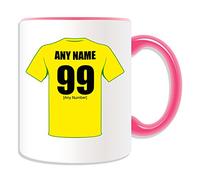 UNIGIFT Personalised Gift - Norwich City Mug (Football Design Theme, Colour Options) - Any Name/Message on Your Unique Mug - The Canaries Yellows Citizens Club