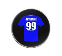 UNIGIFT Personalised Gift - Oldham Athletic Round Glass Coaster (Football Club Design Theme, Colour Options) - Any Name/Message on Your Unique Mat Pad - The Latics AFC