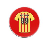 UNIGIFT Personalised Gift - Partick Thistle Round Glass Coaster (Football Club Design Theme, Colour Options) - Any Name/Message on Your Unique Mat Pad - The Jags Harry Wraggs Maryhill Magyars