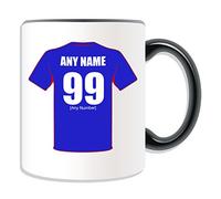 UNIGIFT Personalised Gift - Rangers Mug (Football Design Theme, Colour Options) - Any Name/Message on Your Unique Mug - The Teddy Bears Light Blues Club