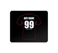 UNIGIFT Personalised Gift - Saracens Mouse Mat (Rugby Union Design Theme, Colour Options) - Any Name/Message on Your Unique Pad MouseMat MousePad - Sarries Fez-boys Wolf Pack The Men in Black