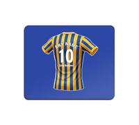 UNIGIFT Personalised Gift - Shrewsbury Area Fan 3mm Blue Mouse Pad (Blue Amber Football Jersey Design) Custom Name Mat - Shropshire SY2 Club
