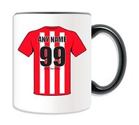 UNIGIFT Personalised Gift - Sunderland Mug (Football Design Theme, Colour Options) - Any Name/Message on Your Unique Mug - The Black Cats Club