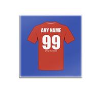 UNIGIFT Personalised Gift - Swindon Town Square Gloss Hardboard Coaster (Football Club Design Theme, Colour Options) - Any Name/Message on Your Unique Mat Pad - The Robins