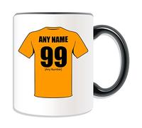 UNIGIFT Personalised Gift - Wolverhampton Mug (Football Design Theme, Colour Options) - Any Name/Message on Your Unique Mug - The Wolves Wanderers Club